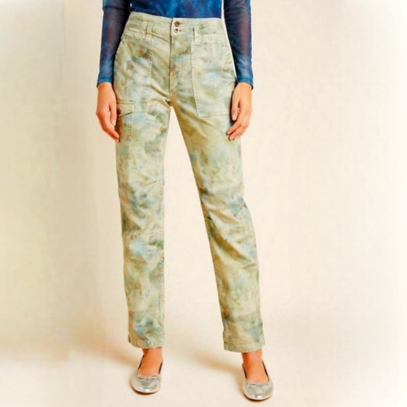 Anthropologie Tiedye Watercolor WandererPants 28